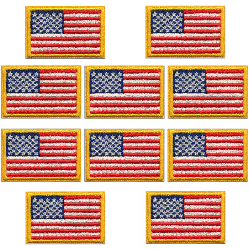 Subtle Tee - White with Gold Border Flag - PRE-ORDER