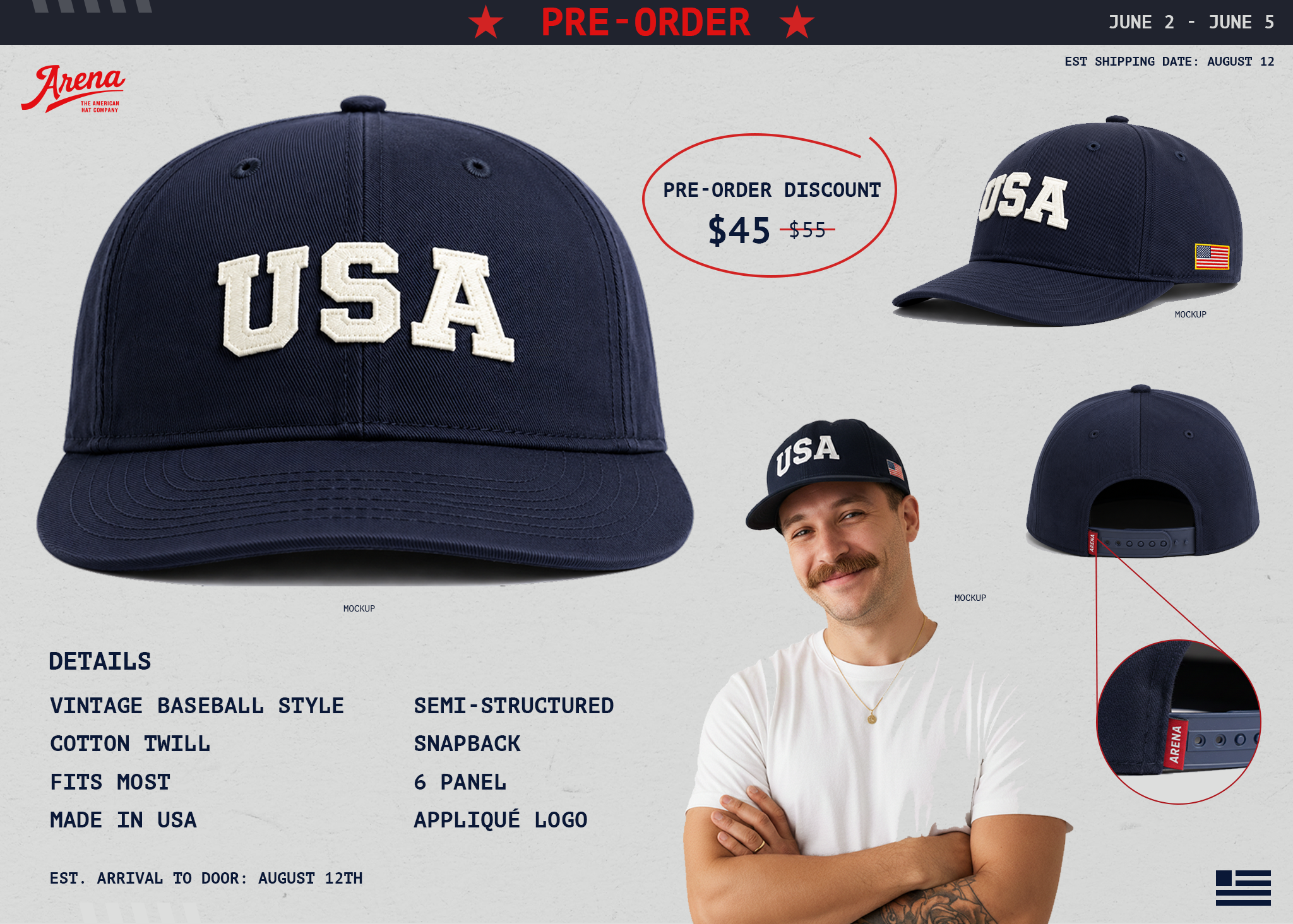 USA Hat (Pre-Order)