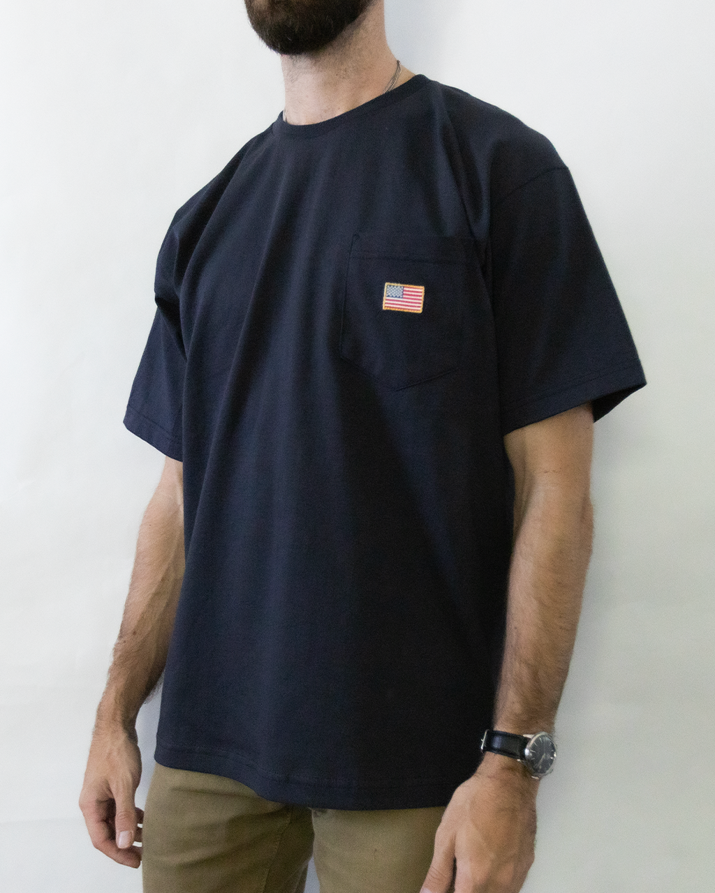 Subtle Flag Patch Shirt